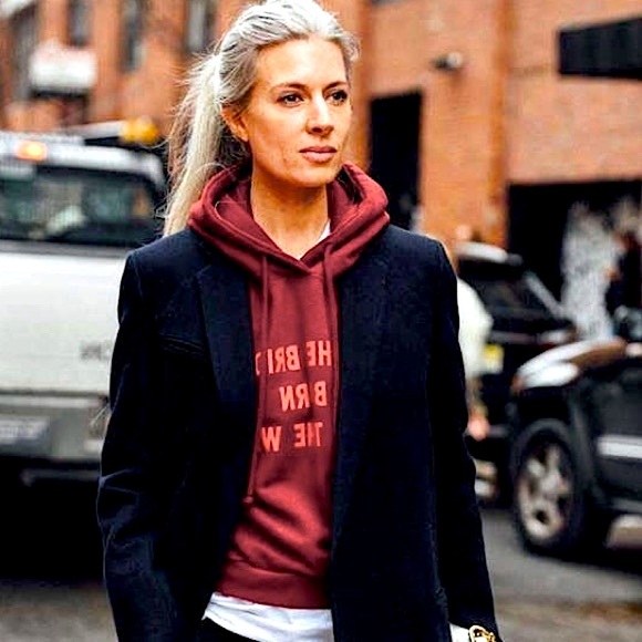 100% Cotton Uniqlo ♥️Red♥️ Oversized Hoodie Sweatshirt Hooded With Hand Pockets - Picture 13 of 16